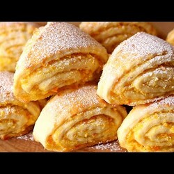 Немного КЕФИРА и БЫСТРОЕ ПЕЧЕНЬЕ, АРОМАТНОЕ , Слоеное  с НАЧИНКОЙ у ВАС на Столе. Выпечка к ЧАЮ