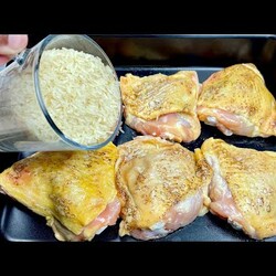 Faites cuire le poulet et le riz de cette façon le résultat est incroyable et délicieux! #117
