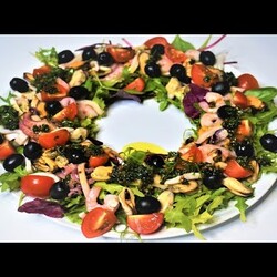 ПРОСТОЙ И ЛЁГКИЙ САЛАТ ИЗ МОРЕПРОДУКТОВ /рецепт салата без майонеза/