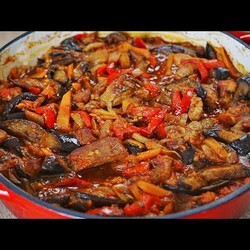 Мясо с баклажанами по-грузински. Ароматная вкуснятина!