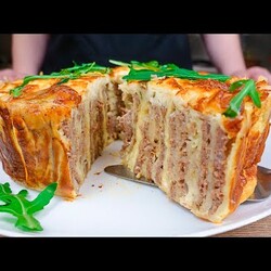 ФАРШ и ЛАВАШ получается Невероятная ВКУСНЯТИНА! Ленивый Пирог БЕЗ ВОЗНИ