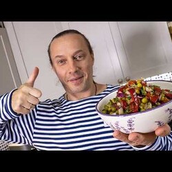 Три консервы и готово. Идеально на праздничный стол. Быстрый винегрет