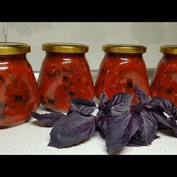 СЪЕЛИ БАНКУ ЗА РАЗ И ПРОСЯТ ЕЩЕ! БАЗИЛИКОВЫЙ СОУС на ЗИМУ без УКСУСА! Настоящая Вкуснятина!