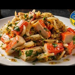 ЛУК и КРАБОВЫЕ ПАЛОЧКИ! Все ПРОСЯТ РЕЦЕПТ!