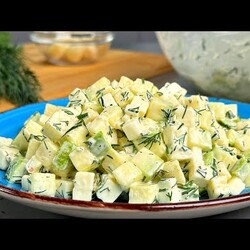 САЛАТ "Копейка". Всего 3 продукта, а так вкусно и недорого! Готовлю, пока не закончатся кабачки!