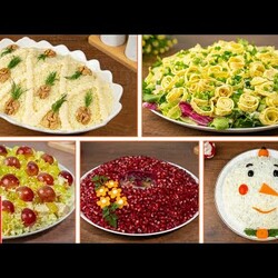 5 Салатов на Новый год 2024! Самые красивые и вкусные салаты на Праздничный стол