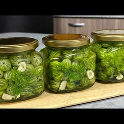 Маринованный крыжовник к мясу, рыбе, шашлыку! Настоящая вкуснятина!