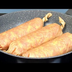 ЗА 15 МИНУТ готовлю МЯСНОЙ РУЛЕТ в пергаменте на сковороде! И духовка не нужна! Ужин на скорую руку