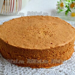 Рецепт простого бисквита для торта