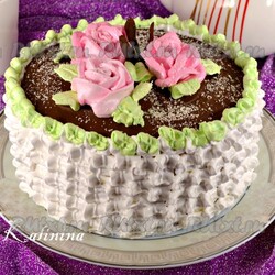 Нежный бисквитный торт