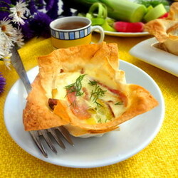 Тарталетки из лаваша - Пошаговый рецепт с фото |  Закуски