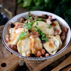 Жареные вареники с картошкой — рецепт с фото