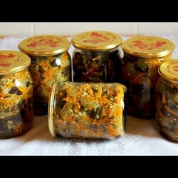 БАКЛАЖАНЫ С МОРКОВЬЮ ПО-КОРЕЙСКИ БЕЗ СТЕРИЛИЗАЦИИ, АВТОРСКИЙ РЕЦЕПТ!