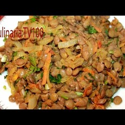 Чечевица с морковью и луком