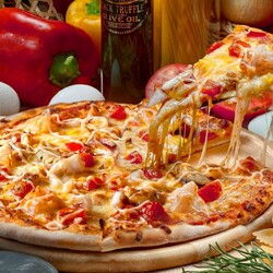 Пицца с творогом