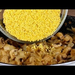 Пшённая каша с грибами