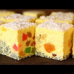 Творожная масса с цукатами и маком