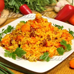 Плов с курагой