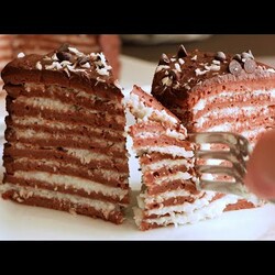 Блинный торт "Баунти"