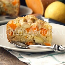 Шарлотка с тыквой и яблоками в мультиварке - простой и вкусный рецепт с пошаговыми фото