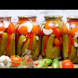 Овощное ассорти на зиму "Домашний погребок"! Овощи, маринованные на зиму!