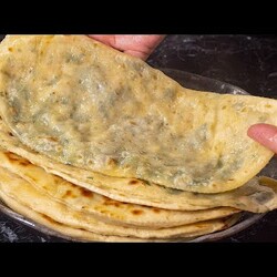 Мука+вода+зелень. Всё так просто??? Кутабы –лучшие лепешки на сковороде Делаю по рецепту шеф-поваров