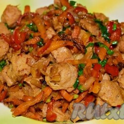 Рецепт гуляша из соевого мяса - 19 пошаговых фото в рецепте