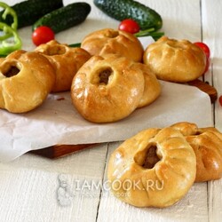 Беляши в духовке — рецепт с фото
