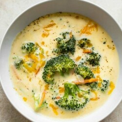Сырный суп с брокколи