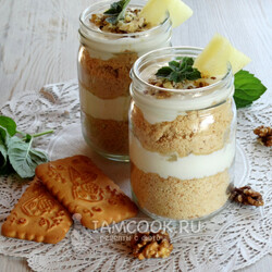 Трайфл с ананасом — рецепт с фото