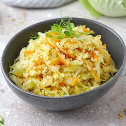 Тушеная капуста с булгуром