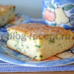 Заливной пирог с капустой на сметане и майонезе - рецепт с фото