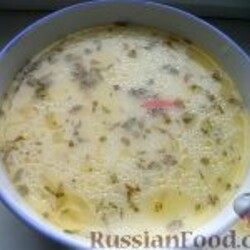 Рецепт: Сырный суп по‑французски, с курицей на RussianFood.com