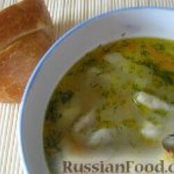 Рецепт: Суп с чесночными галушками на RussianFood.com