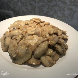 Классический рецепт грибов в сметане