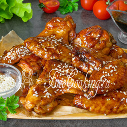 Куриные крылышки в соусе Терияки в духовке
