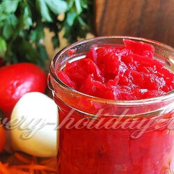 Заготовка для борща из свеклы (мультиварка)