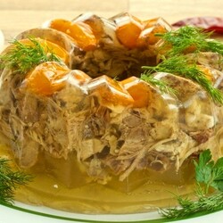 Заливная курица