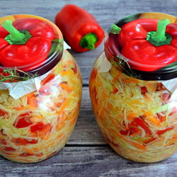 Овощной салат Яркие краски осени