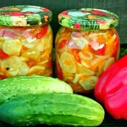 Салат с перцем на зиму