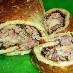 Кабачковый рулет на скорую руку
