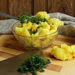 Цветная капуста с куркумой или с карри