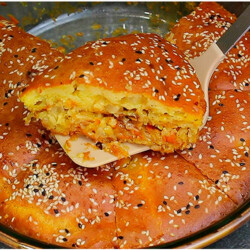 Заливной капустный пирог