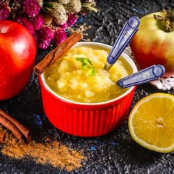 Яблочный джем в микроволновке