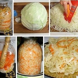 Мoмeнтaльнaя квaшeнaя кaпycтa в бaнкe