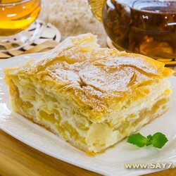 Яблочный пирог с тестом фило