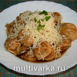 Пельмени с луком и сыром в RMC