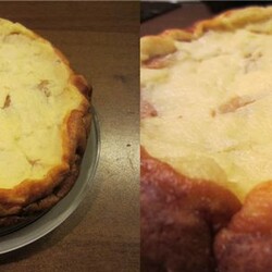 Творожная запеканка с яблоками