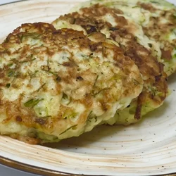 ПП кабачковые оладьи на кефире 132 ккал