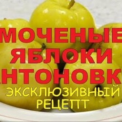 ДОМАШНИЕ МОЧЕНЫЕ ЯБЛОКИ АНТОНОВКИ /// РЕЦЕПТ